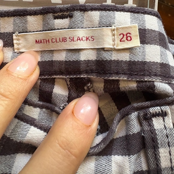 Levi's Math Club Slacks Premium
Women's Size W26 Black White checked preloved - Picture 3 of 12